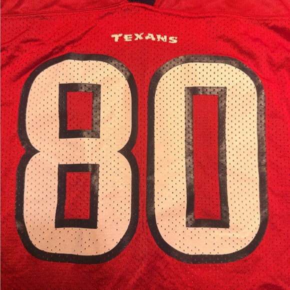 Boys Vintage Andre Johnson #80 Red Jersey L 14-16 - Picture 2 of 8